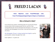 Tablet Screenshot of freud2lacan.com